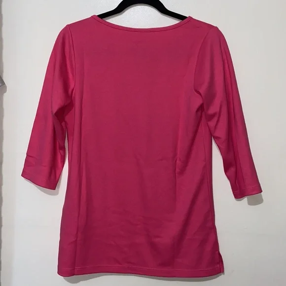 Quacker Factory 3/4 Sleeve Shirt with Turtle🐢🐢🐢 - Picture 3 of 16